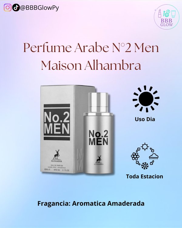 Perfume Masculino Maison Alhambra No. 2 Men EDP 80 ml