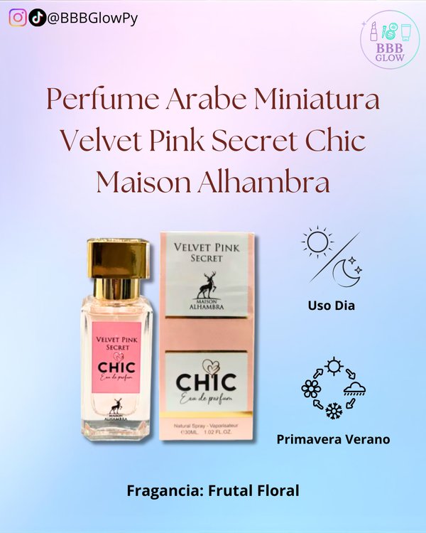 Perfume Miniatura Chic Velvet Pink