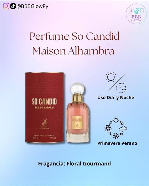 Perfume Femenino Maison Alhambra So Candid EDP 85 ml