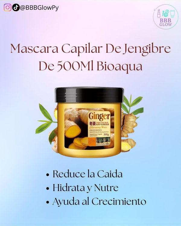 Mascara Capilar De 500Gr Jengibre