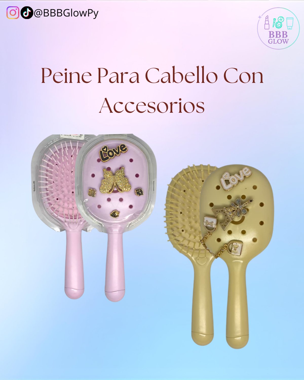 Peine Redondo Con Accesorios