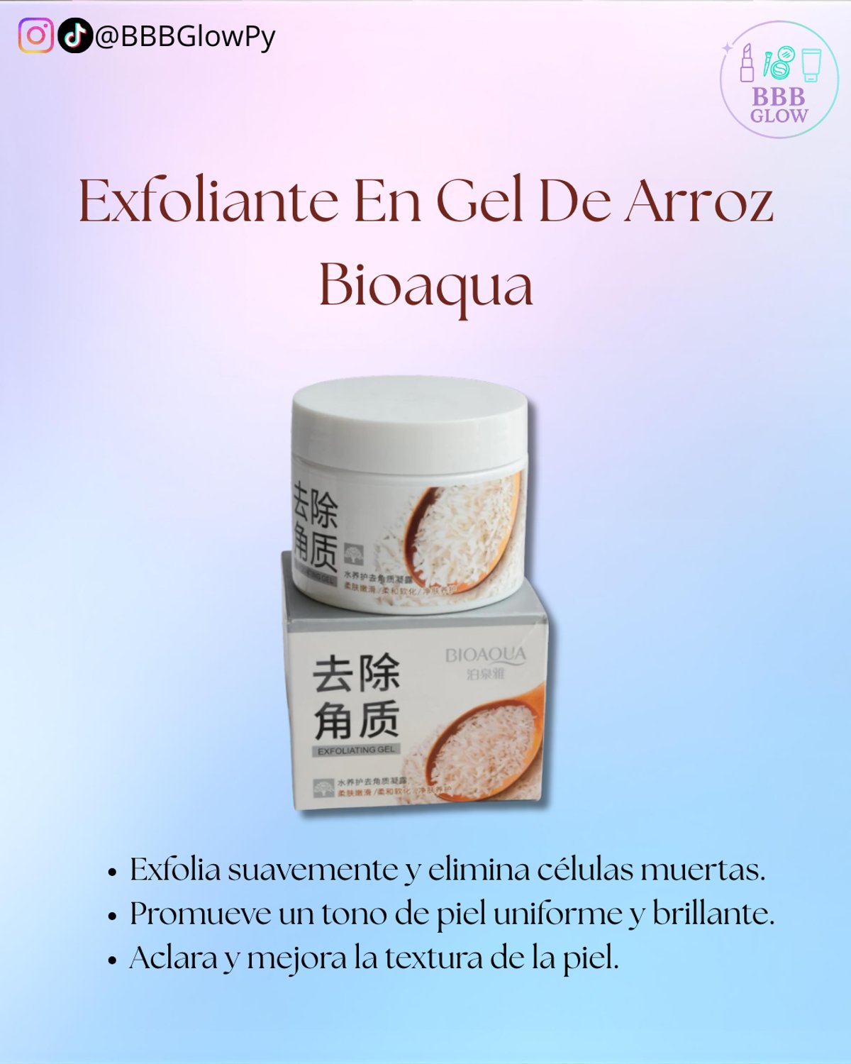 Gel Exfoliante Facial De Arroz