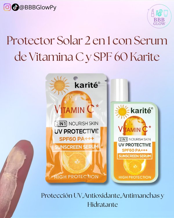 Protector Solar De Vitamina C 60 Spf Con Color Piel Blanca