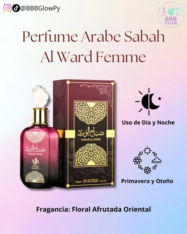 Perfume Arabe Sabah Al Ward Femme