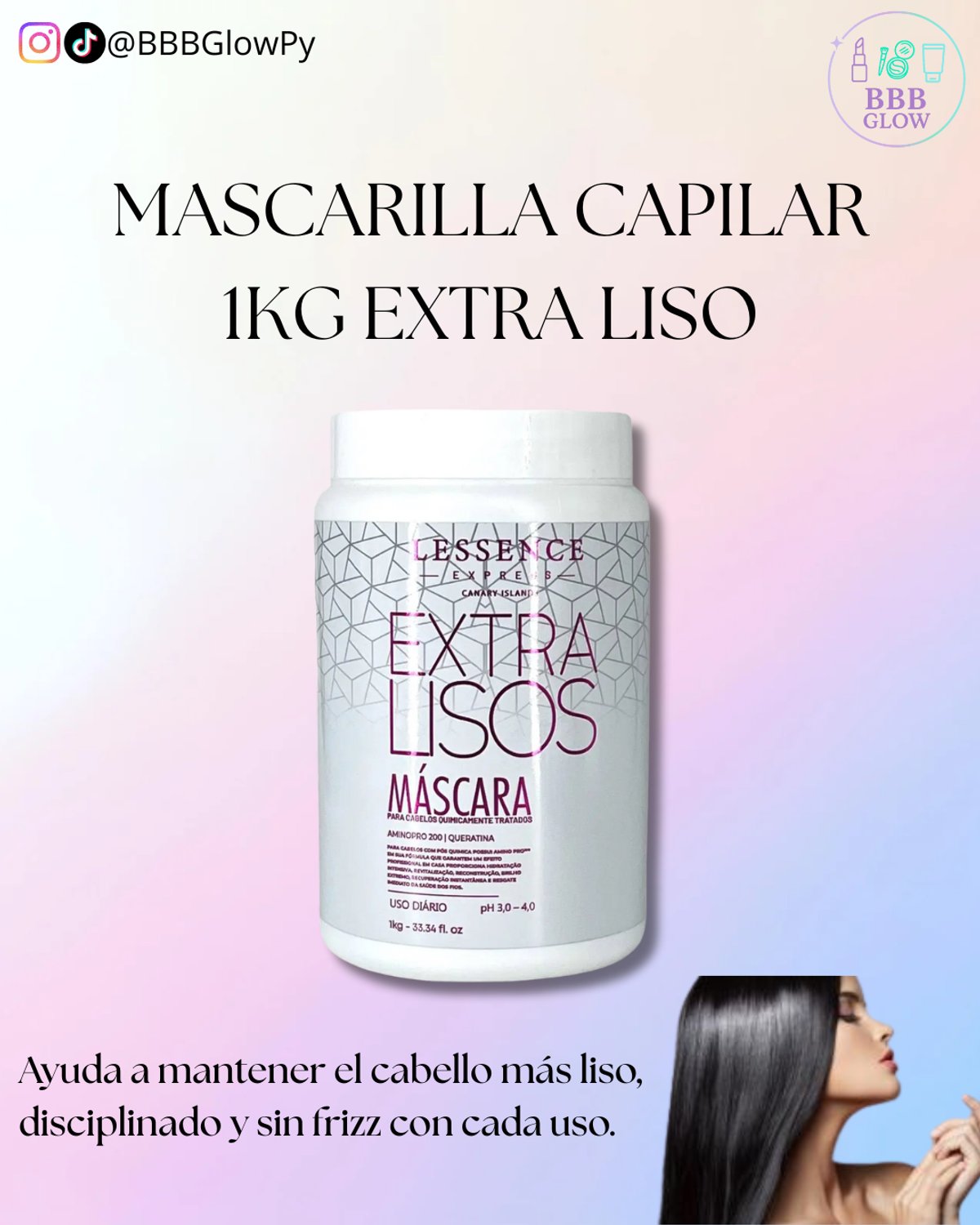 Mascarilla Capilar 1Kg Extra Liso