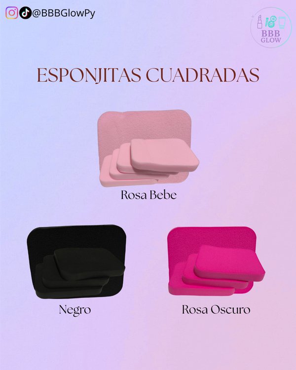 Esponja Cuadrada Varios Colores