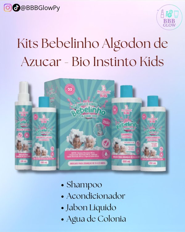 Kit Capilar Bebelinho Algodon De Azucar