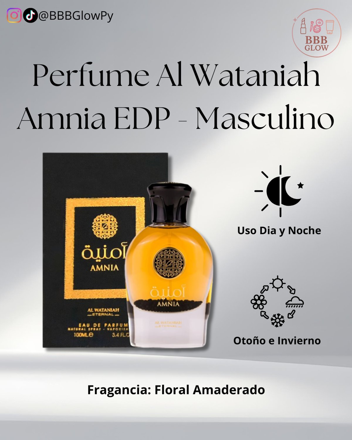 Perfume Al Wataniah Amnia EDP - Masculino