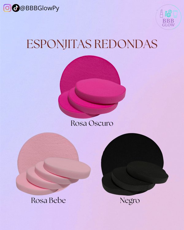 Esponja Redonda Varios Colores