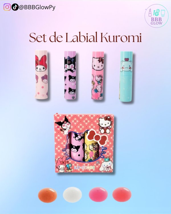 Set De 4 Glosses Kuromi
