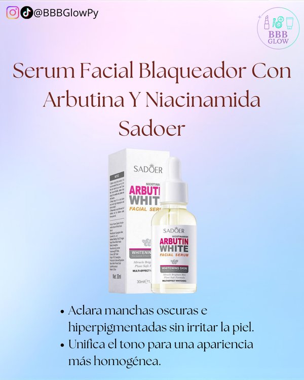 Serum Facial De Arbutina Aclarador Con Niacinamida