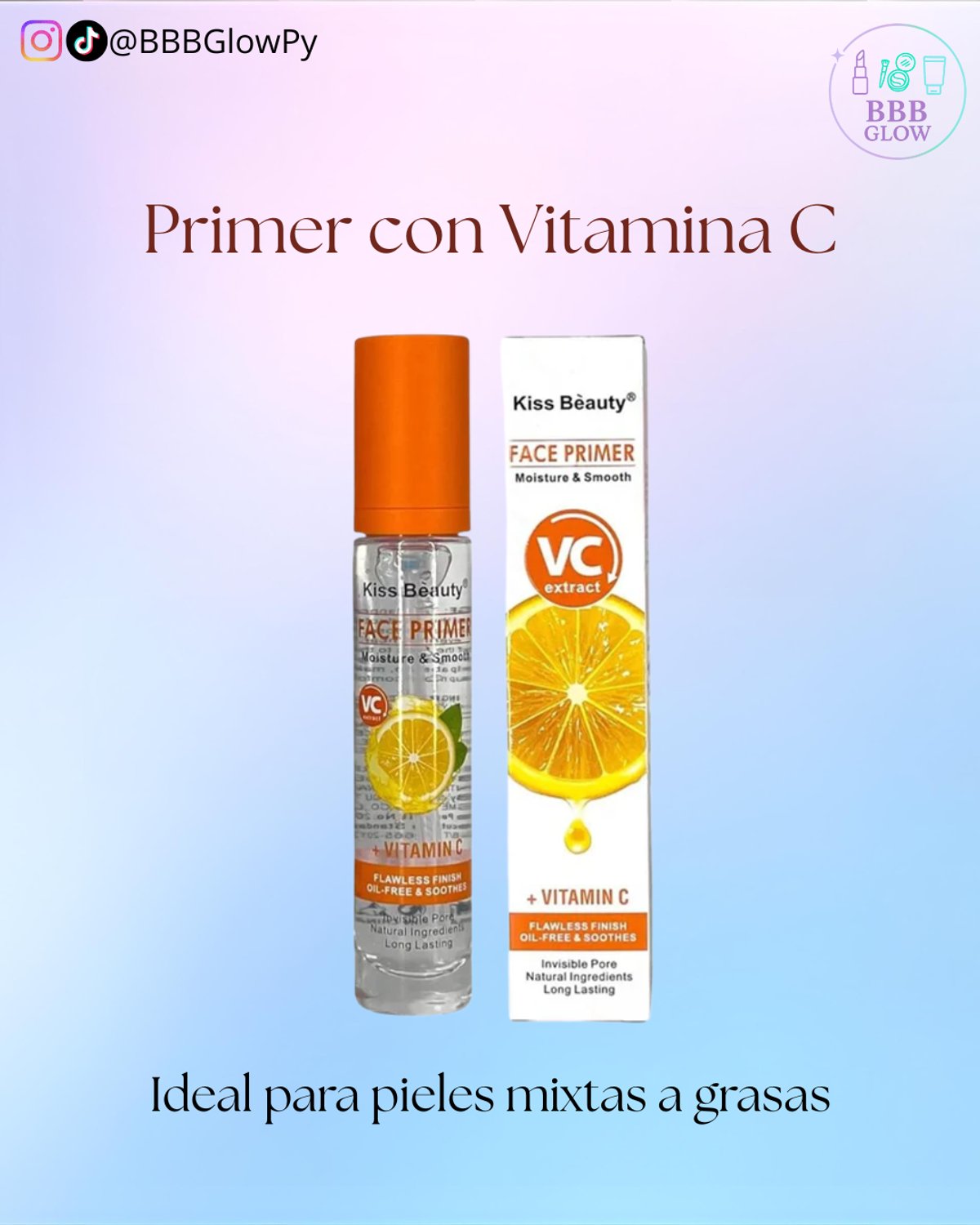 Primer Facial En Gel Transparente Con Vitamina C