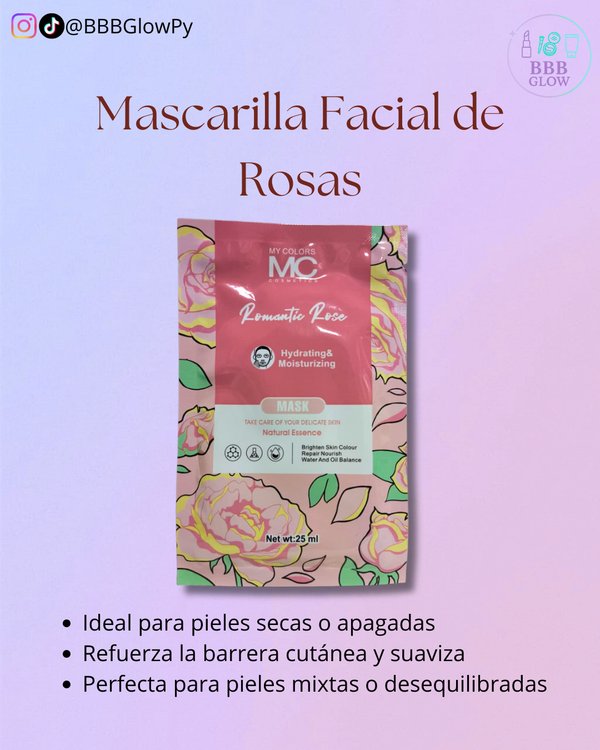 Mascarilla Facial De Rosas 