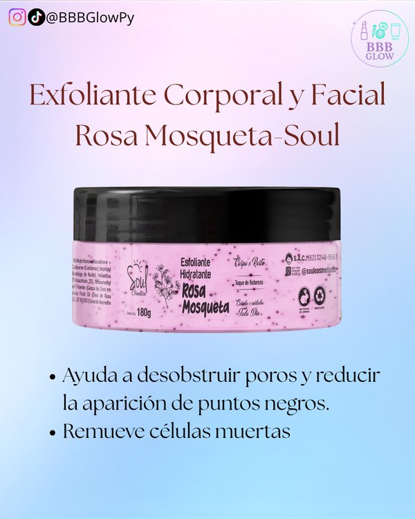 Exfoliante Corporal Y De Rostro Rosa Mosqueta