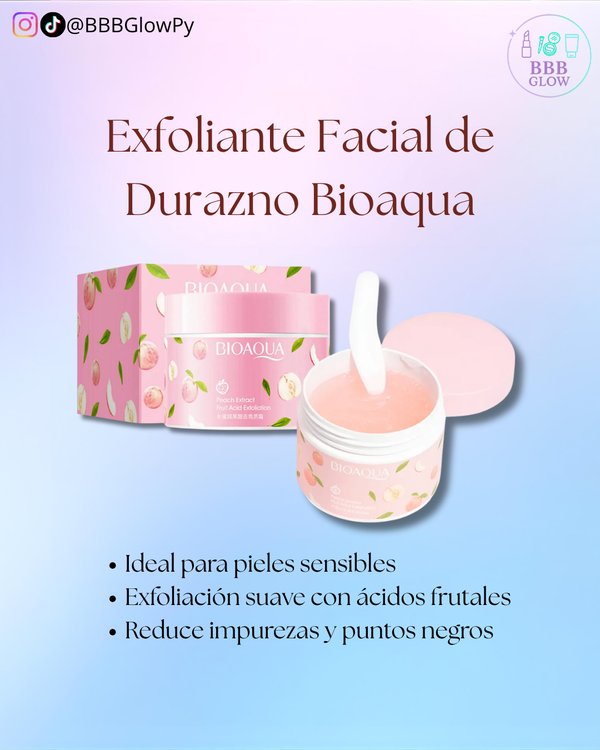 Gel Exfoliante De Durazno Facial - Bioaqua