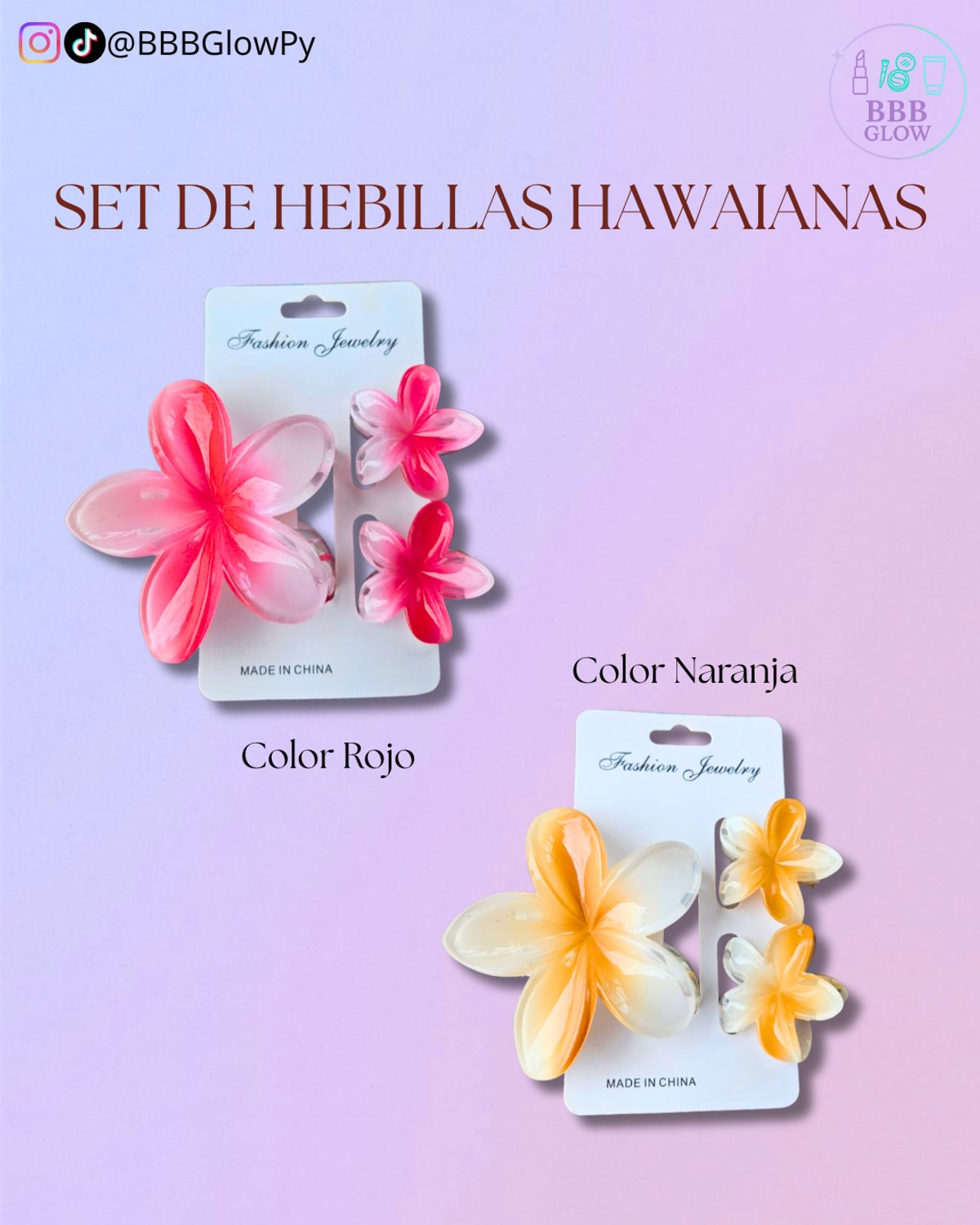 Hebilla Hawaiana 3 Piezas