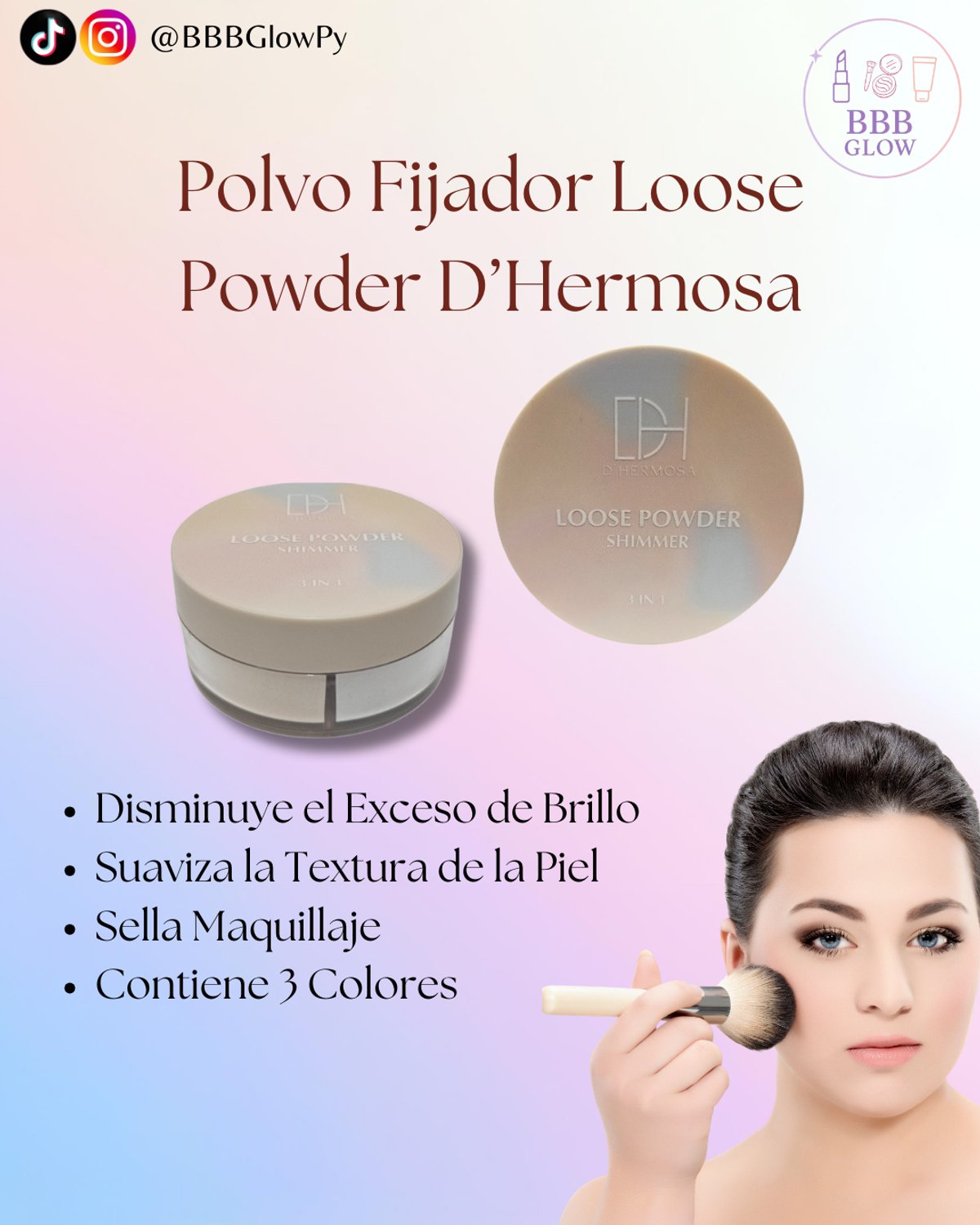Polvo Fijador Loose Powder D' Hermosa