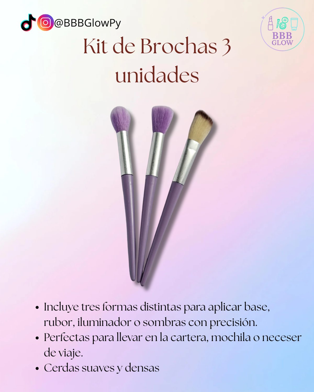 Kit de Brochas 3 unidades