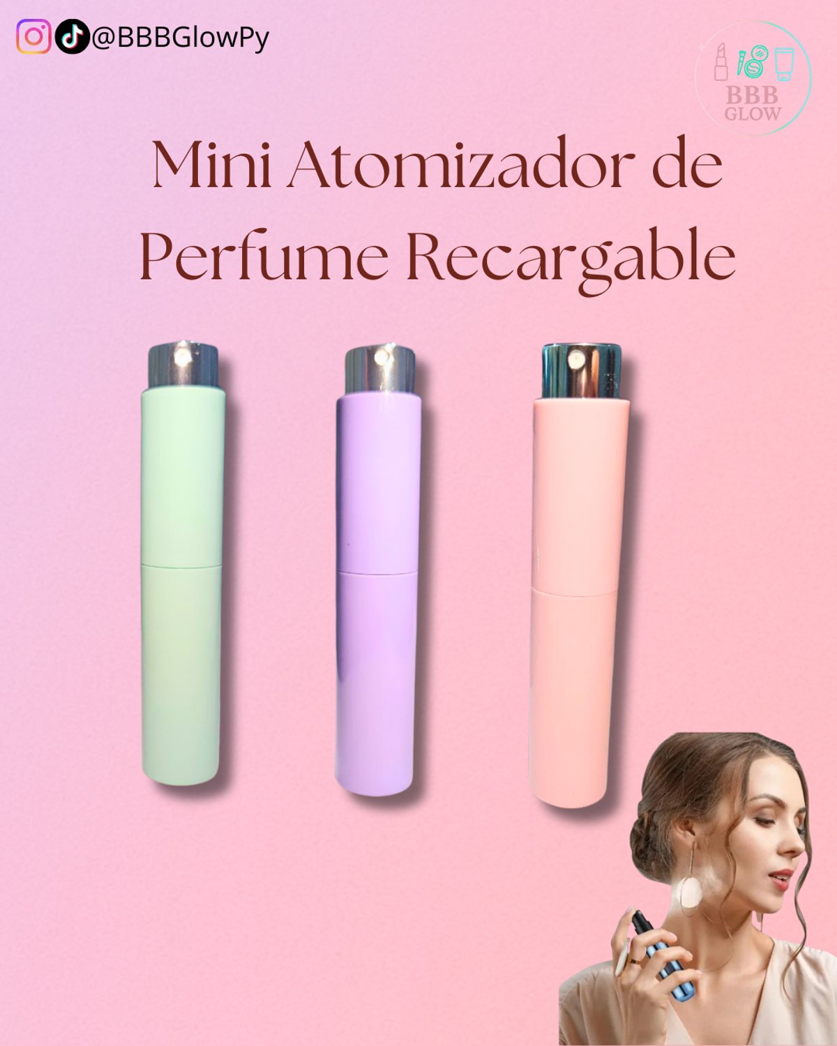 Mini Atomizador De Perfume Recargable