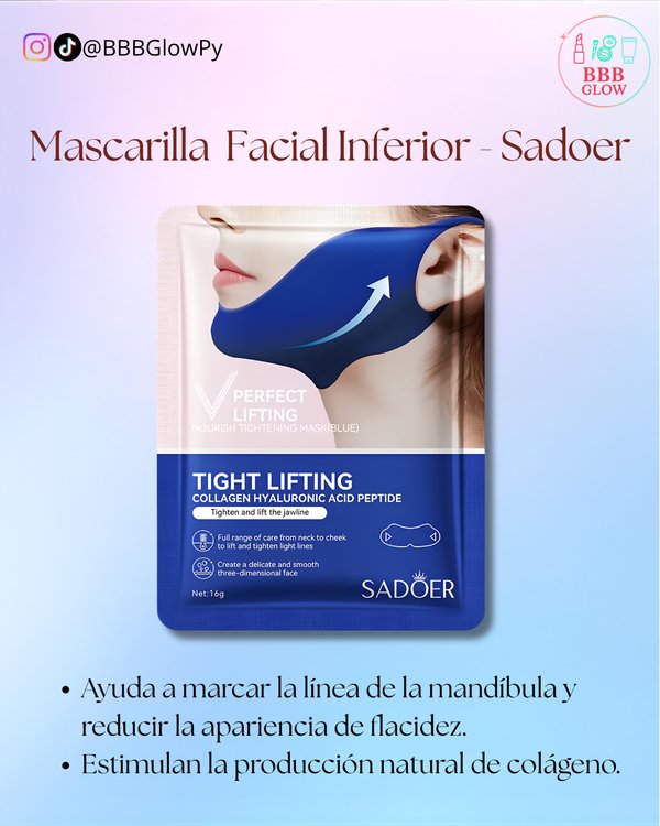 Mascarilla Para Papada Con Colageno Azul