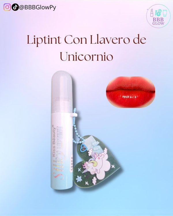 Liptint Silky Con Llavero De Unicornio Tono 01