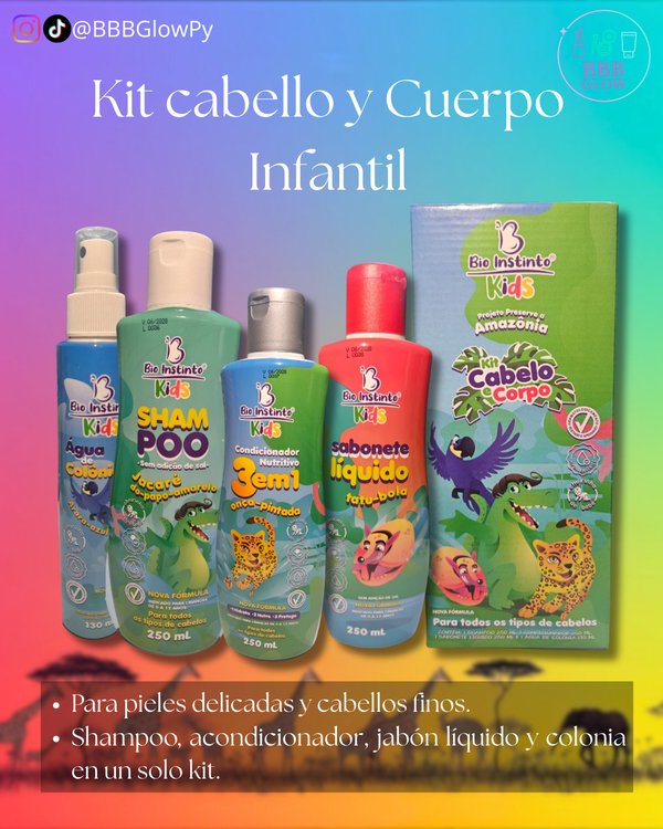 Kids Cabello Y Cuerpo X4