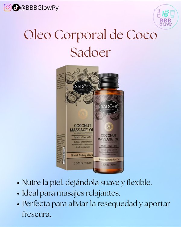 Oleo Corporal De Coco Sadoer