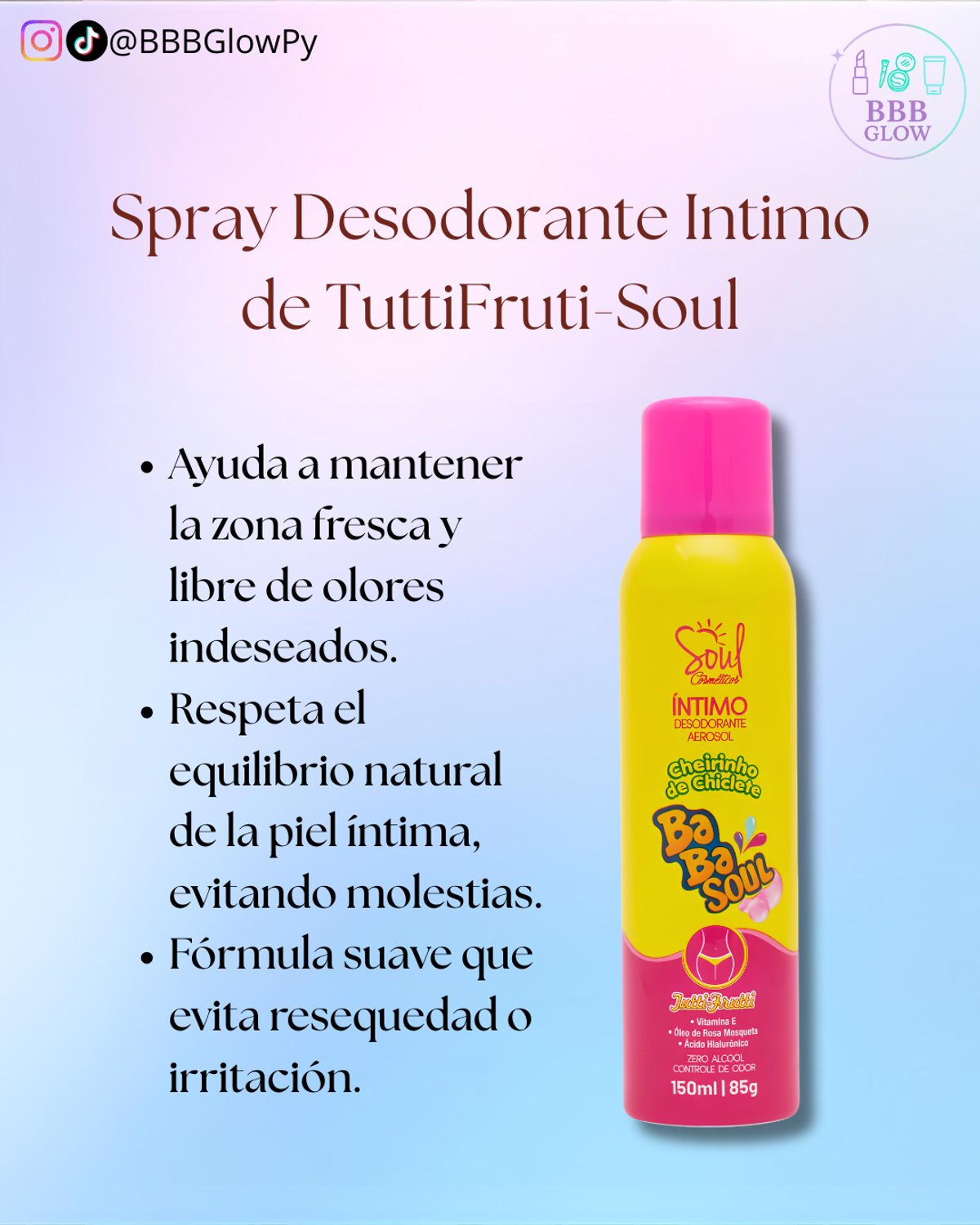 Spray Desodorante Intimo De Frutos - Soul - 2