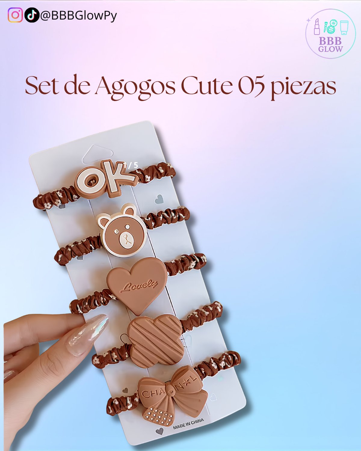Agogo Con Diseño Cute De 5 Piezas - 3