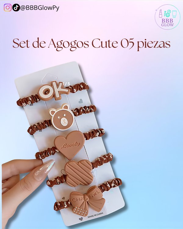Agogo Con Diseño Cute De 5 Piezas