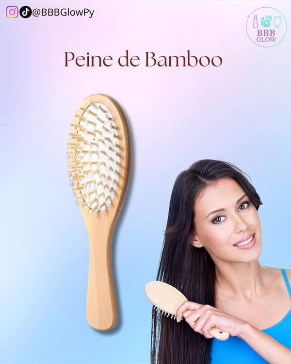 Peine De Bambu Ovalado 