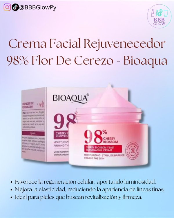 Crema Facial 98% Cherry Blosom Rejuvenecedor