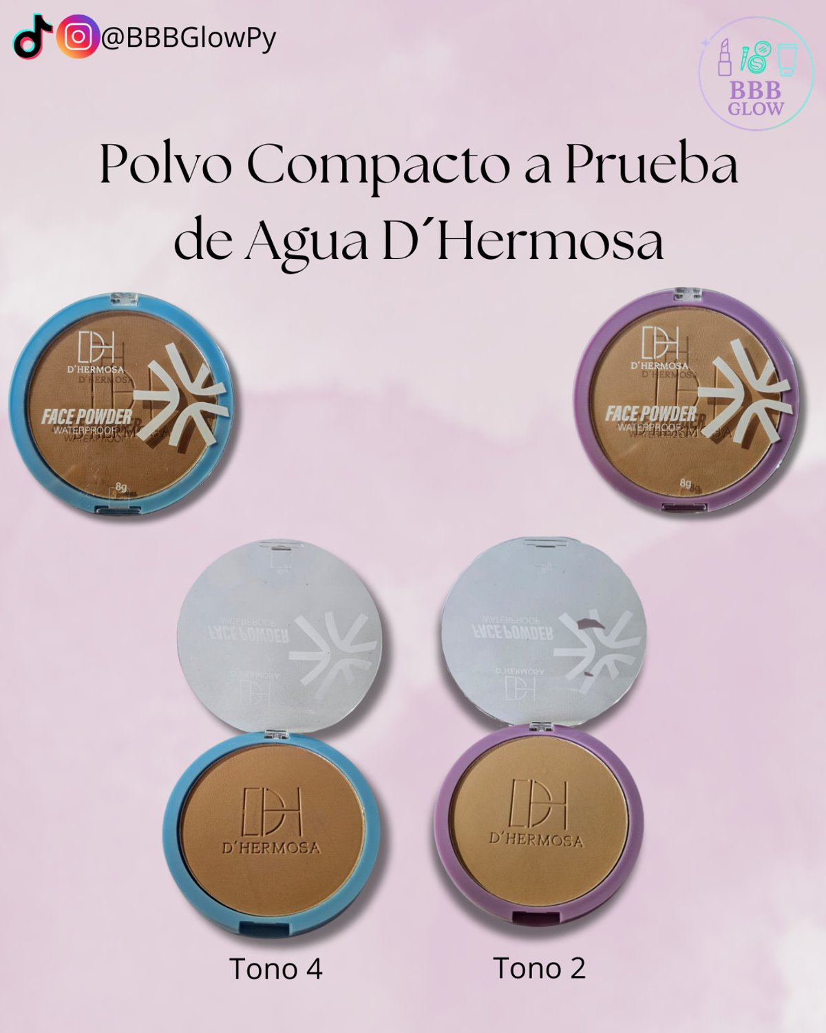 Polvo Compacto Aprueba De Agua