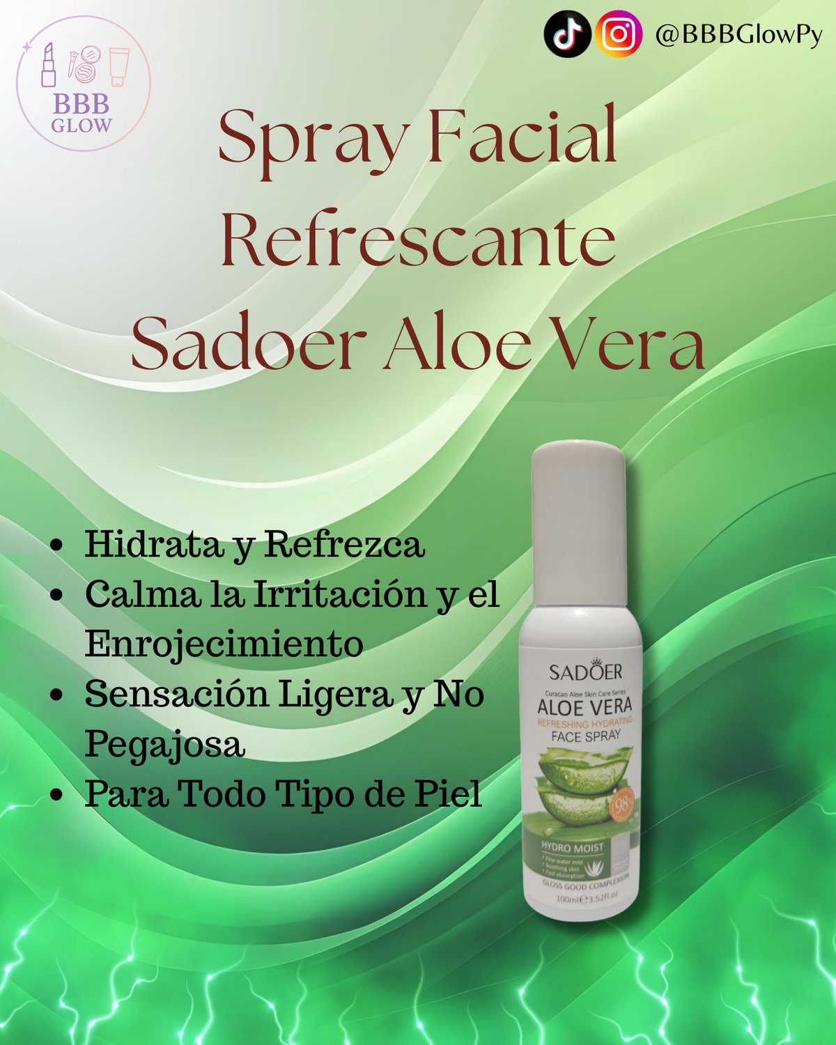 Spray Facial Refrescante Sadoer