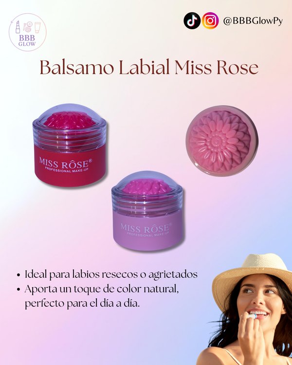 Balsamo Labial Miss Rose