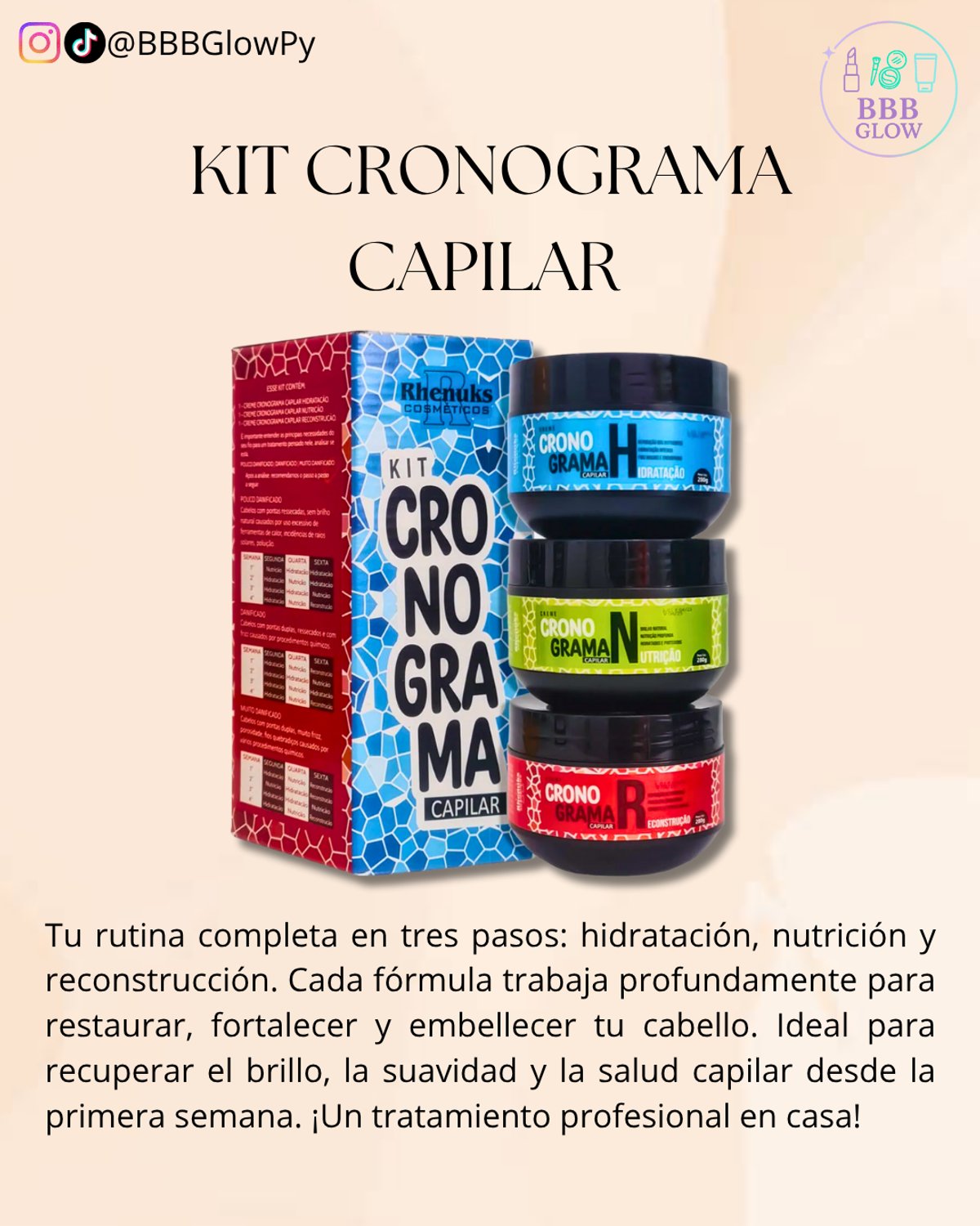 Kit Cronograma Capilar 