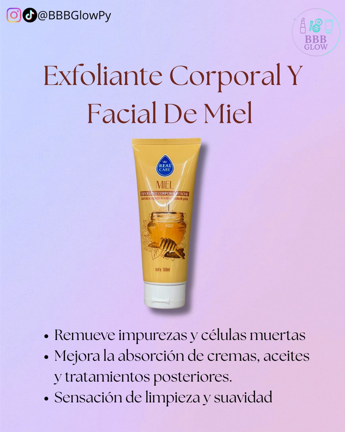 Exfoliante Corporal Y Facial De Miel 