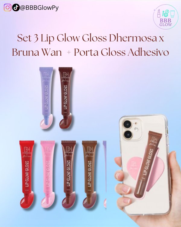 Gloss 3 Piezas Con Soporte Para Celular