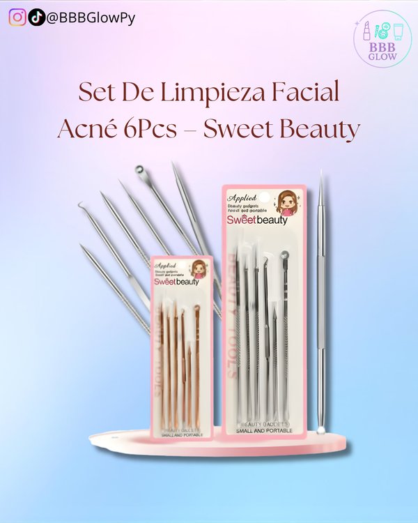 Set Removedor De Acne 6 Piezas - SWEET BEAUTY
