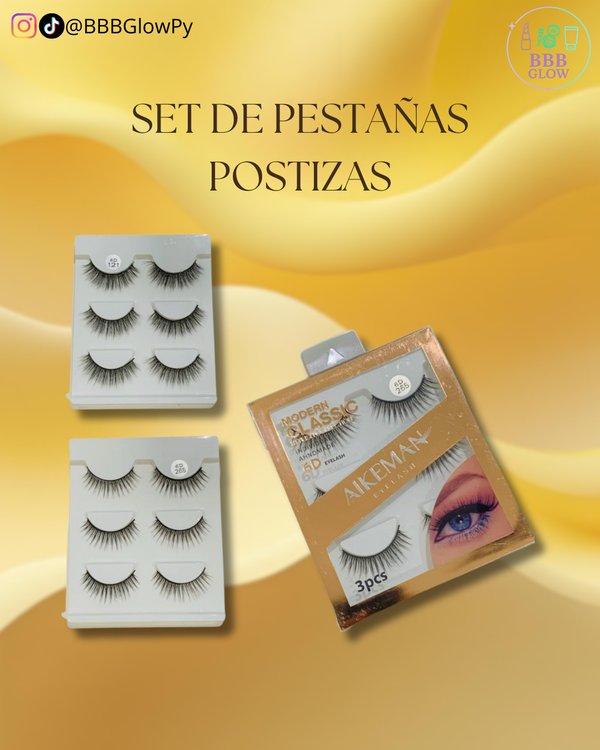 Pestaña Postizas 6D 3 Piezas