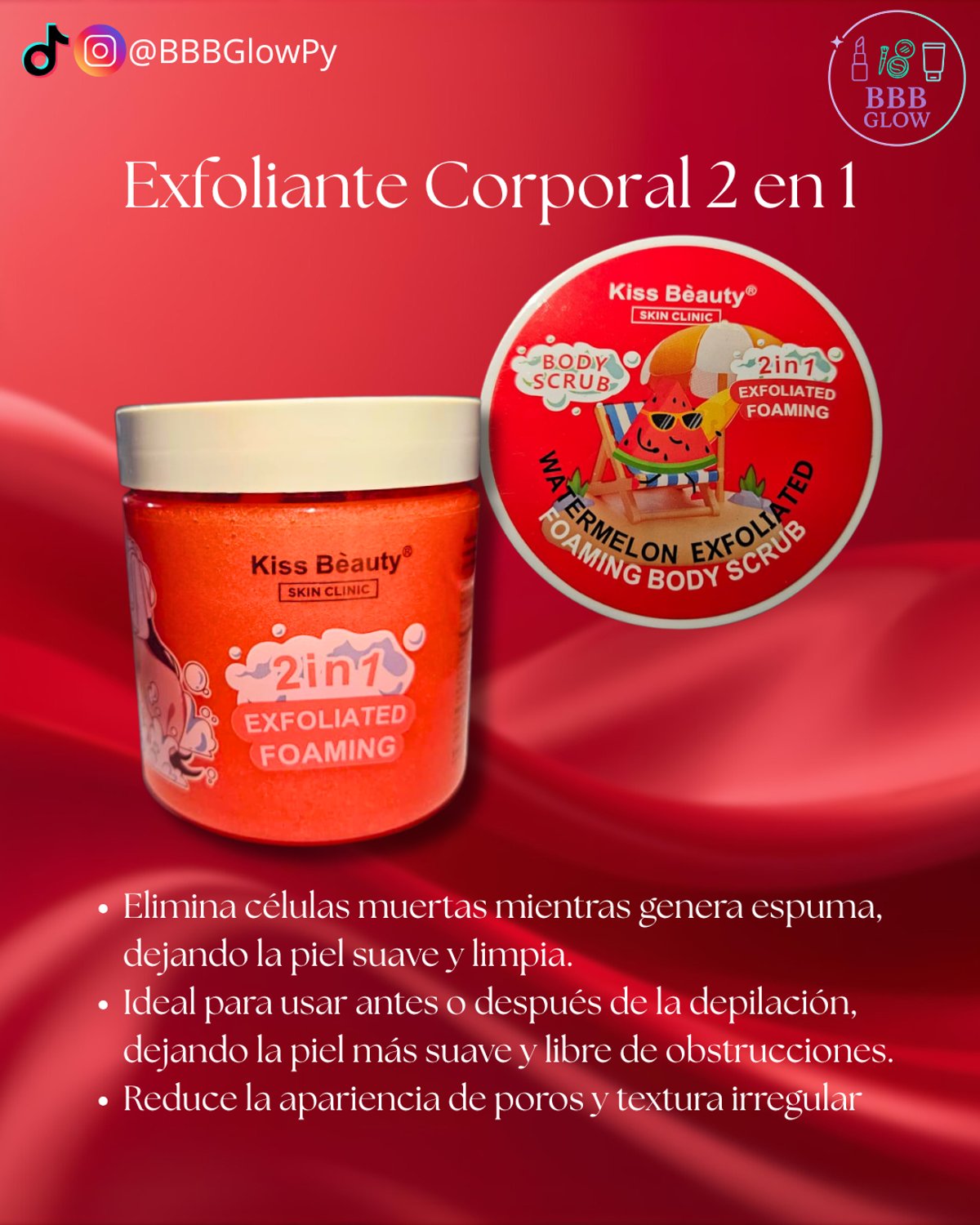 Exfoliante Corporal De Sandia 2 En 1