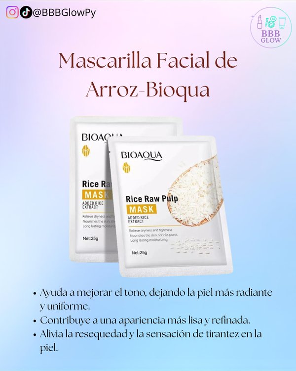 Mascarilla Facial De Arroz Bioaqua