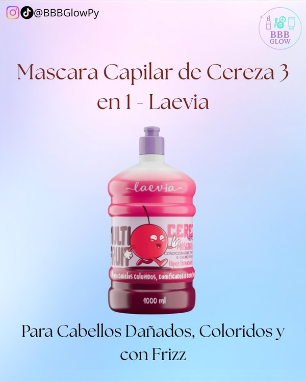 Mascara 3 En 1 De Cereza