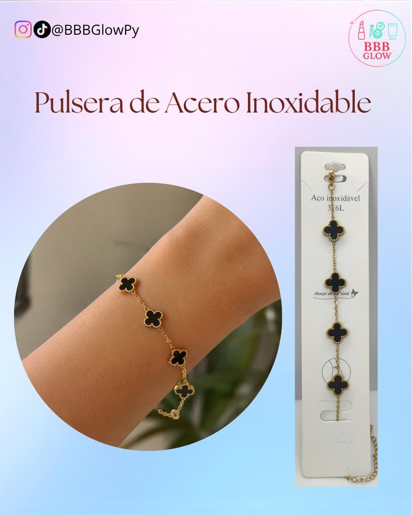 Pulsera Van Cleef Color Negro