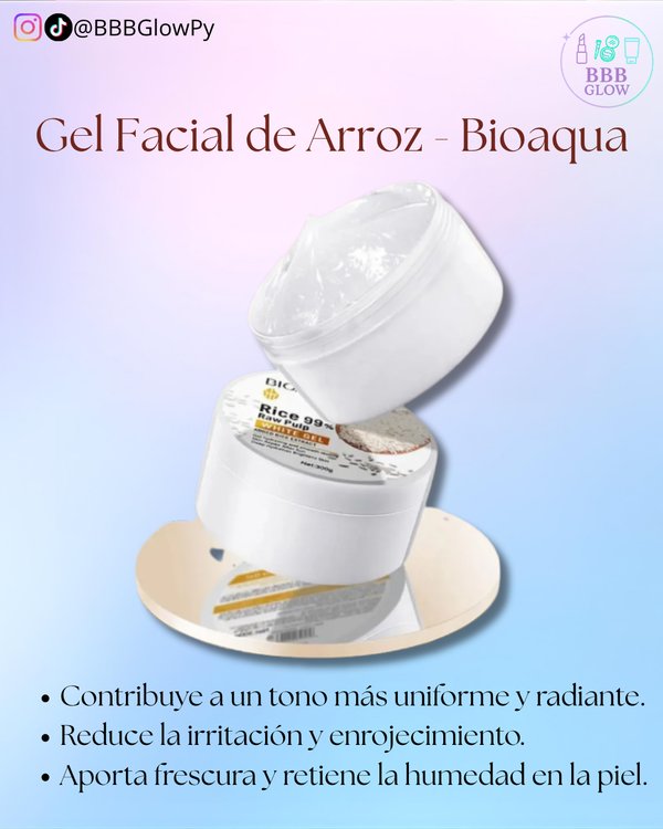 Gel Facial De Arroz - Bioaqua