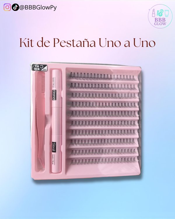 Pestaña Postiza Con Pegamento Y Pinza