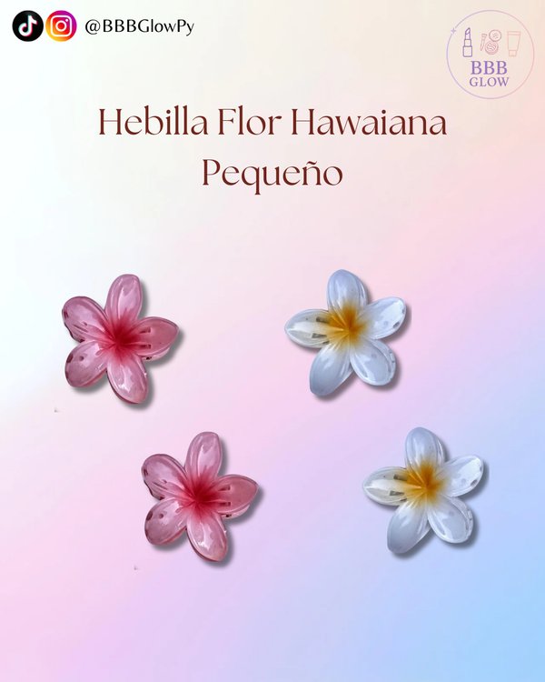 Hebilla Flor Hawaiana Pequeña