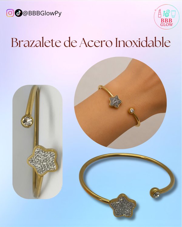Brazalete Diseño Estrella Blanca
