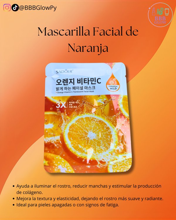 Mascarilla Facial De Naranja