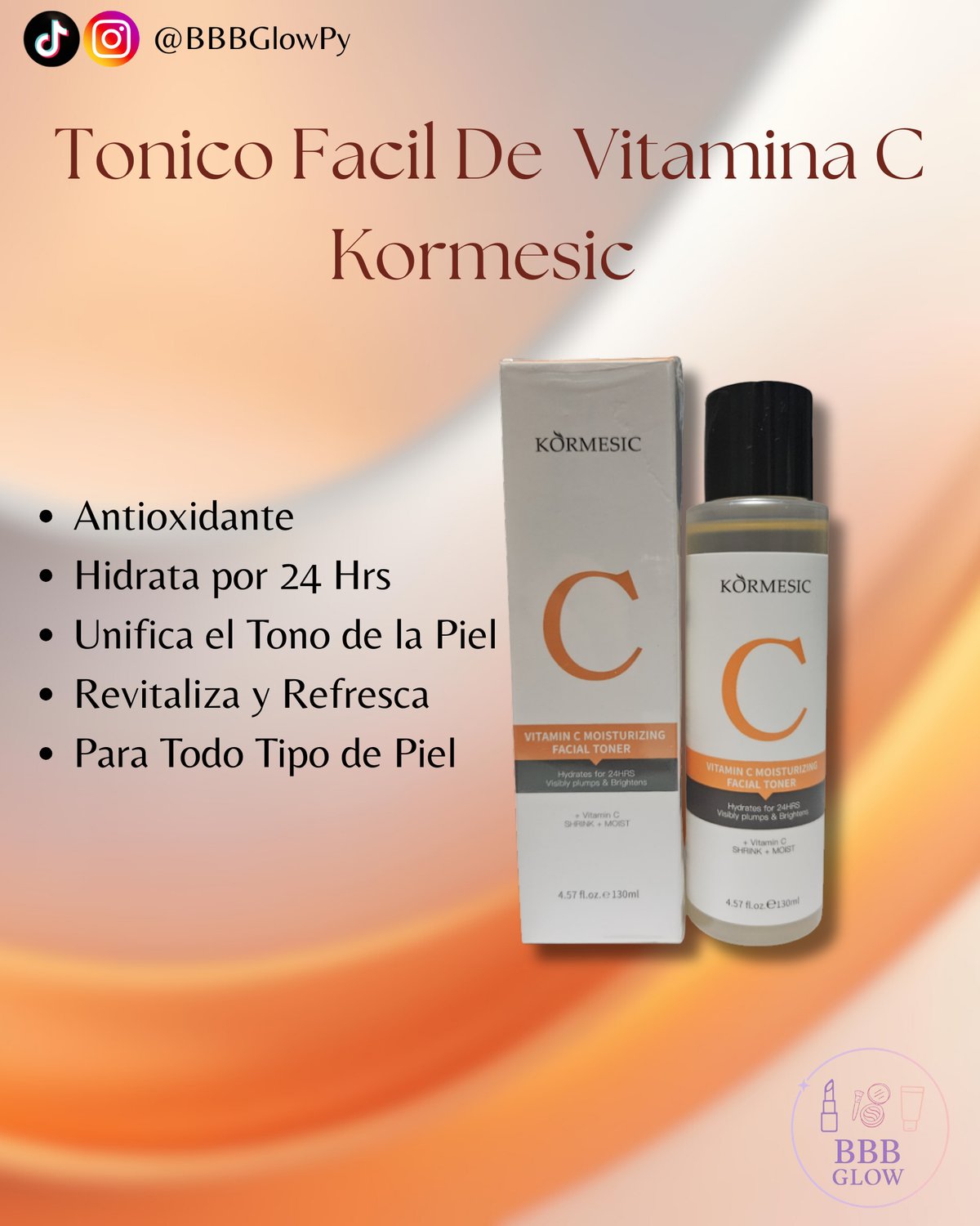 Tonico Facial de Vitamina C Kormesic